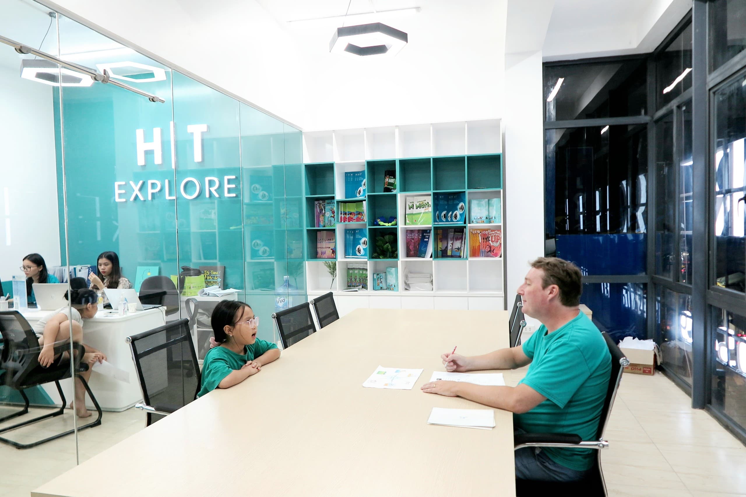 Students learning at HT Explore